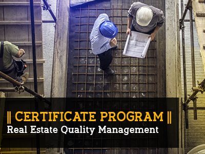 Certificate Program – Real estate Quality Management || 3 Months|| Self Learning Course